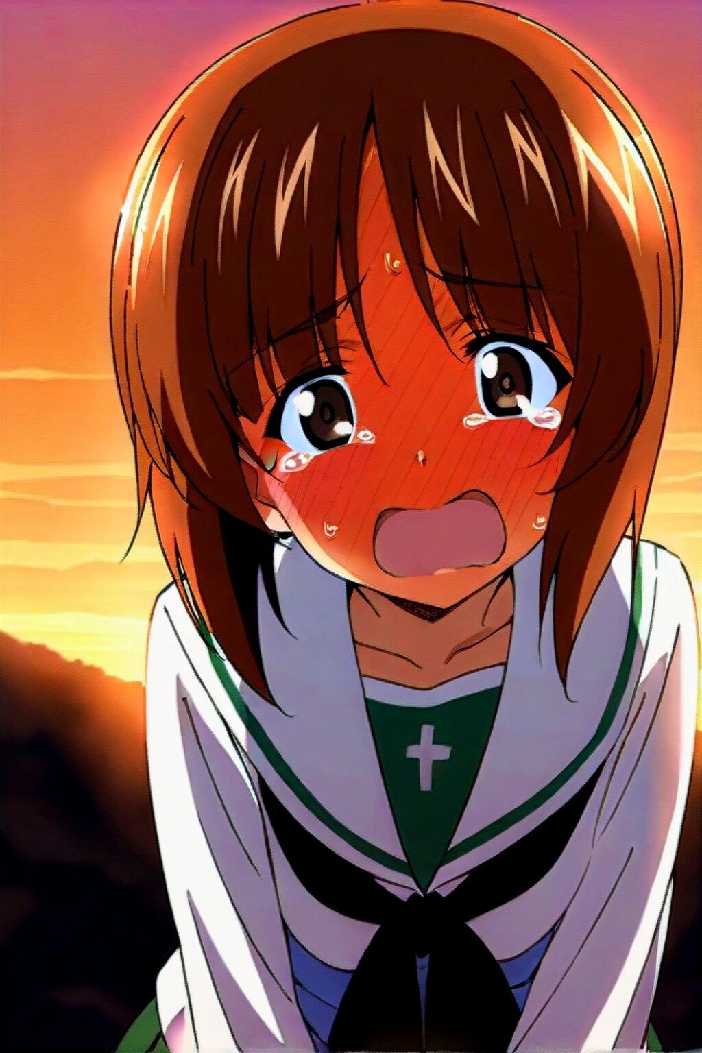 赤面の西住みほ