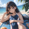 南国ビーチでバカンスお嬢様♬ 2枚目