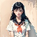 水墨画WAIFU-水墨画美人テスト 10枚目