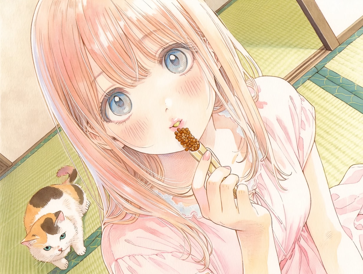 もぐもぐECHIDNAちゃん（3）　niji7 | の人気AIイラスト・グラビア