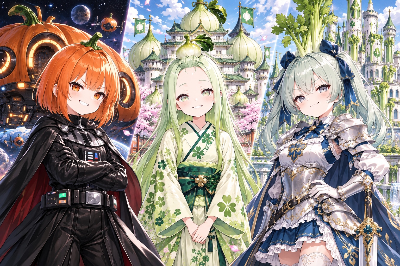 野菜三国志爆誕 | の人気AIイラスト・グラビア