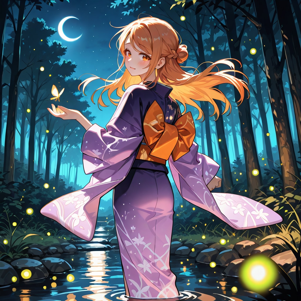 蛍舞う