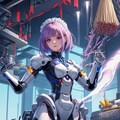 メイド型ロボ01 2枚目