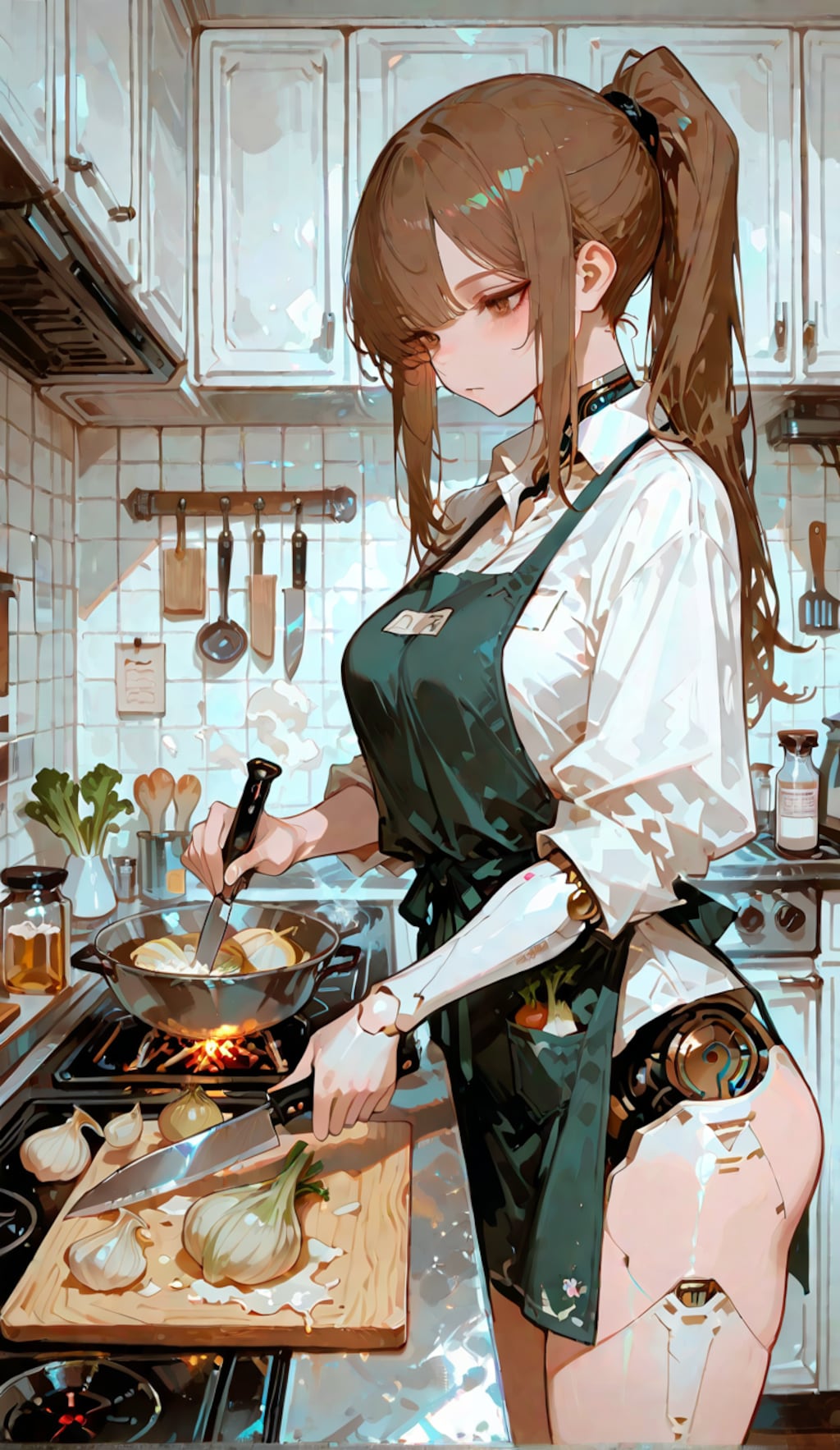 【オリジナルキャラ】人間の調理道具が解せないアントロイドさん