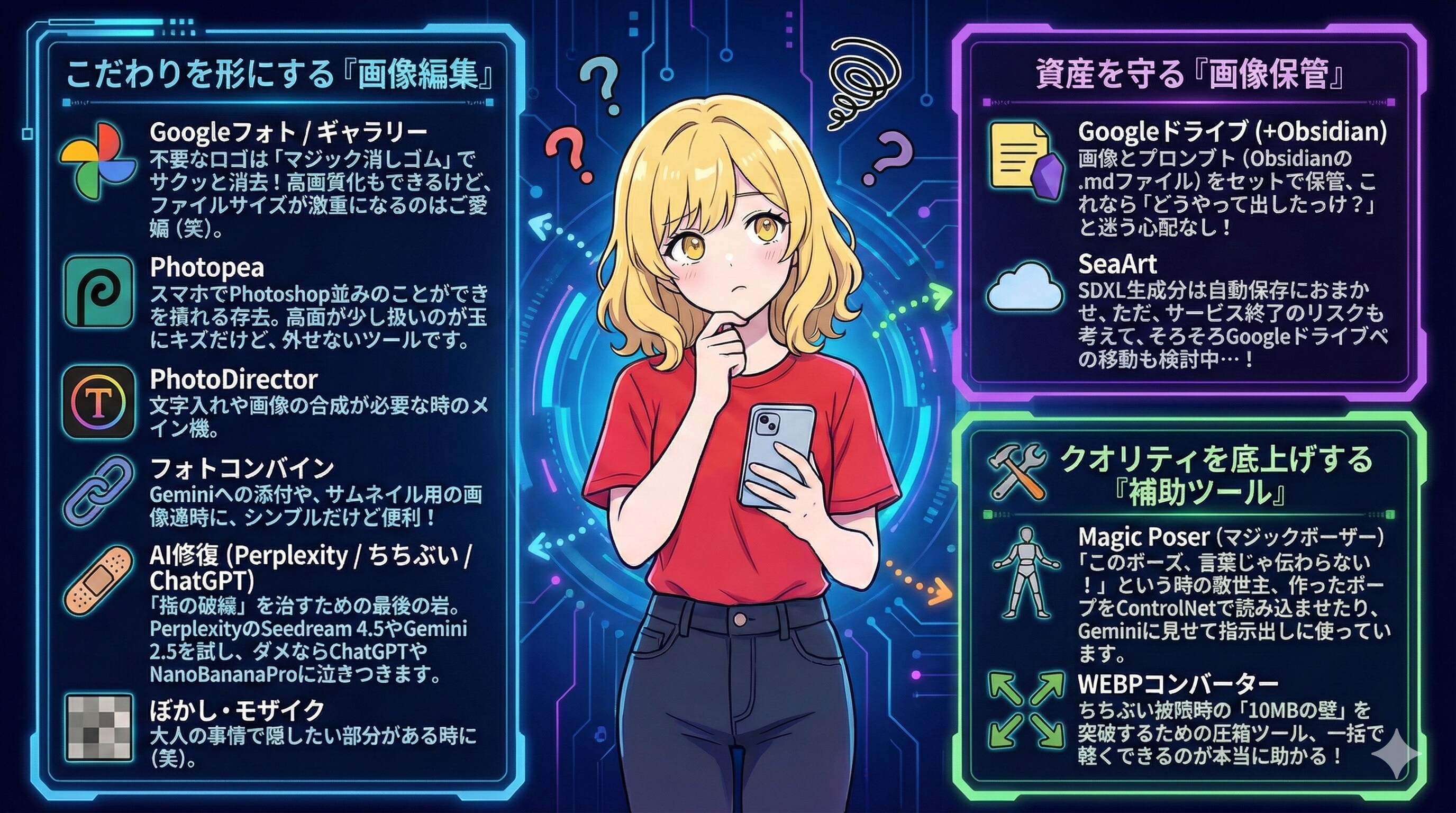 スマホでの生成環境について改めて整理してみる②