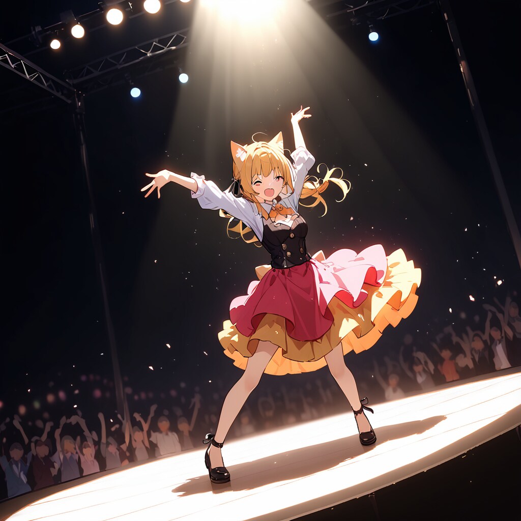 ステージで踊る