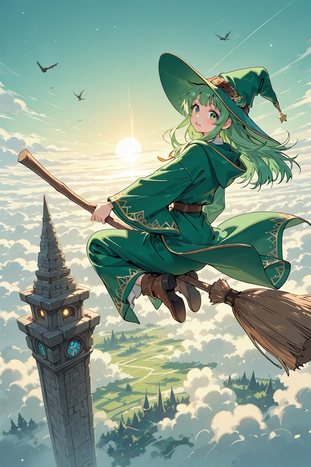 魔女、塔をいく | の人気AIイラスト・グラビア
