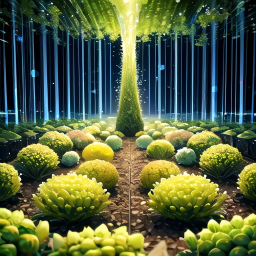 未来の野菜農園 | の人気AIイラスト・グラビア