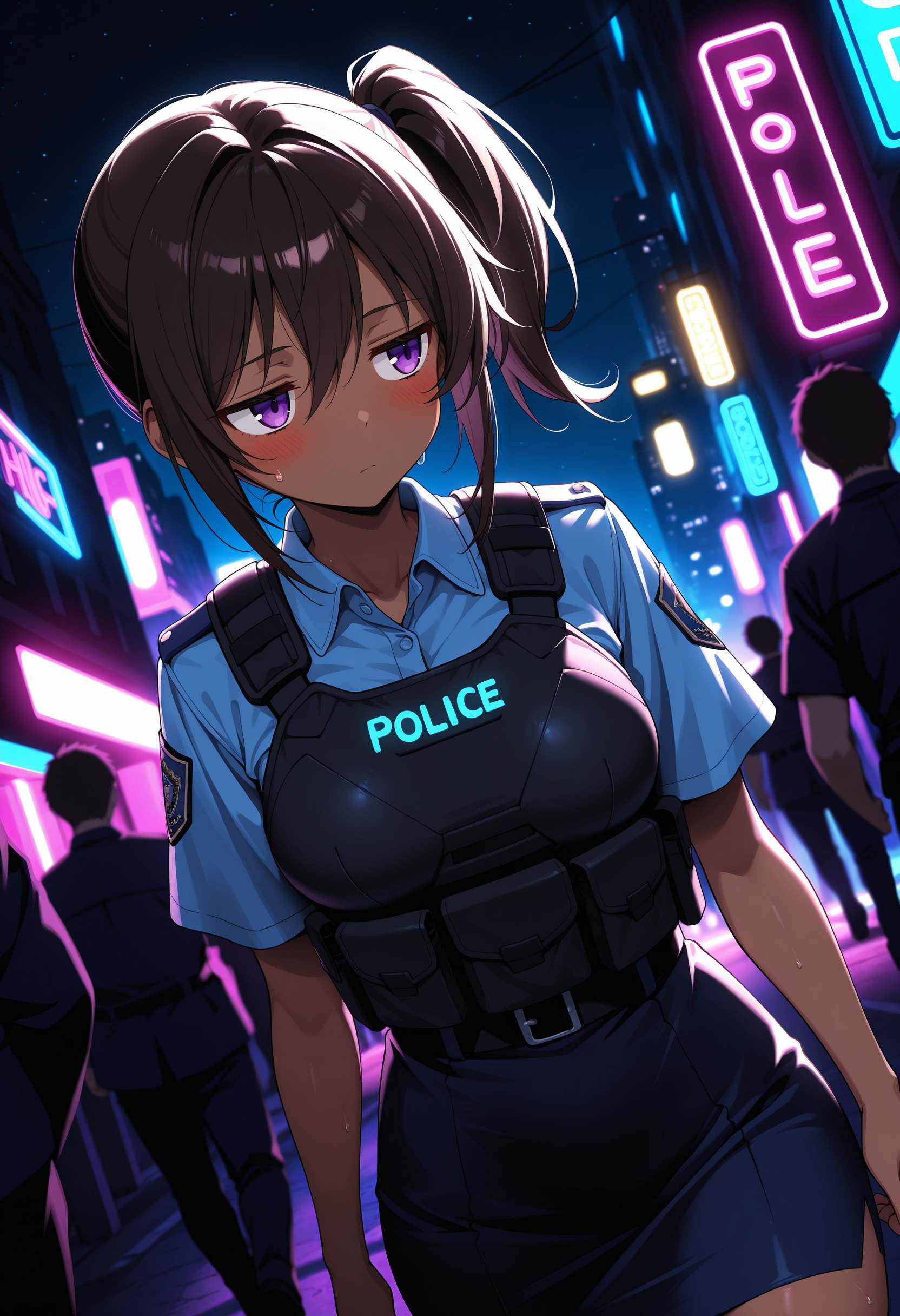 サイバーパンク・熱帯夜のお仕事 | の人気AIイラスト・グラビア