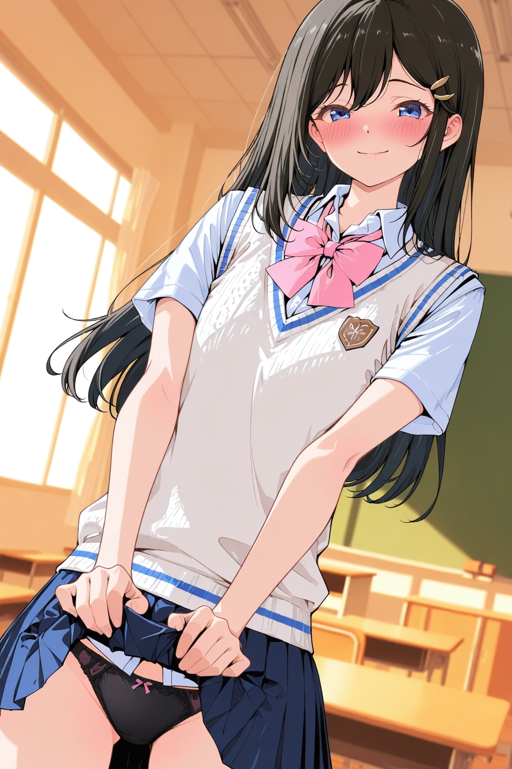 照れたくしあげ