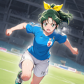 サッカーをプレイする◯川なおさん 4枚目