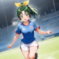サッカーをプレイする◯川なおさん 9枚目