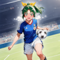 サッカーをプレイする◯川なおさん 5枚目