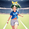 サッカーをプレイする◯川なおさん 2枚目
