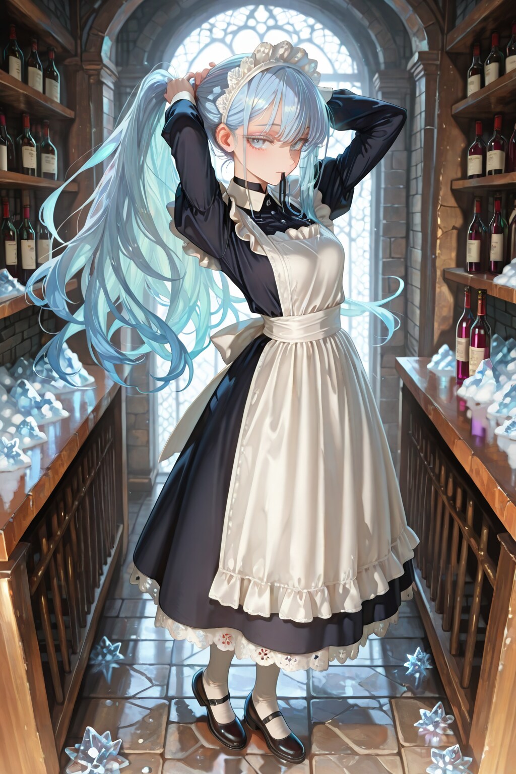 ワイナリーの氷属性メイド