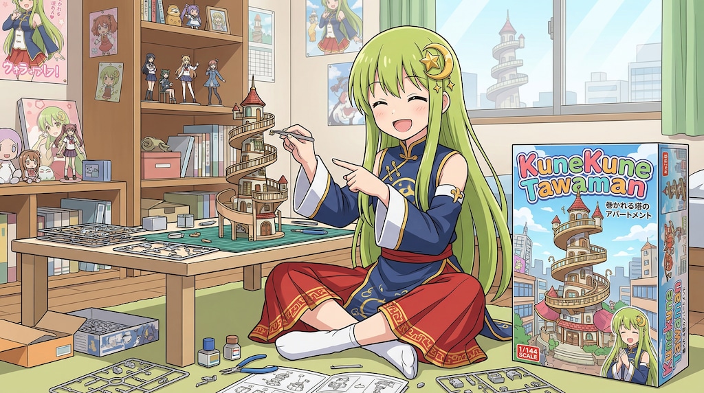 くねくねタワマンプラモデル