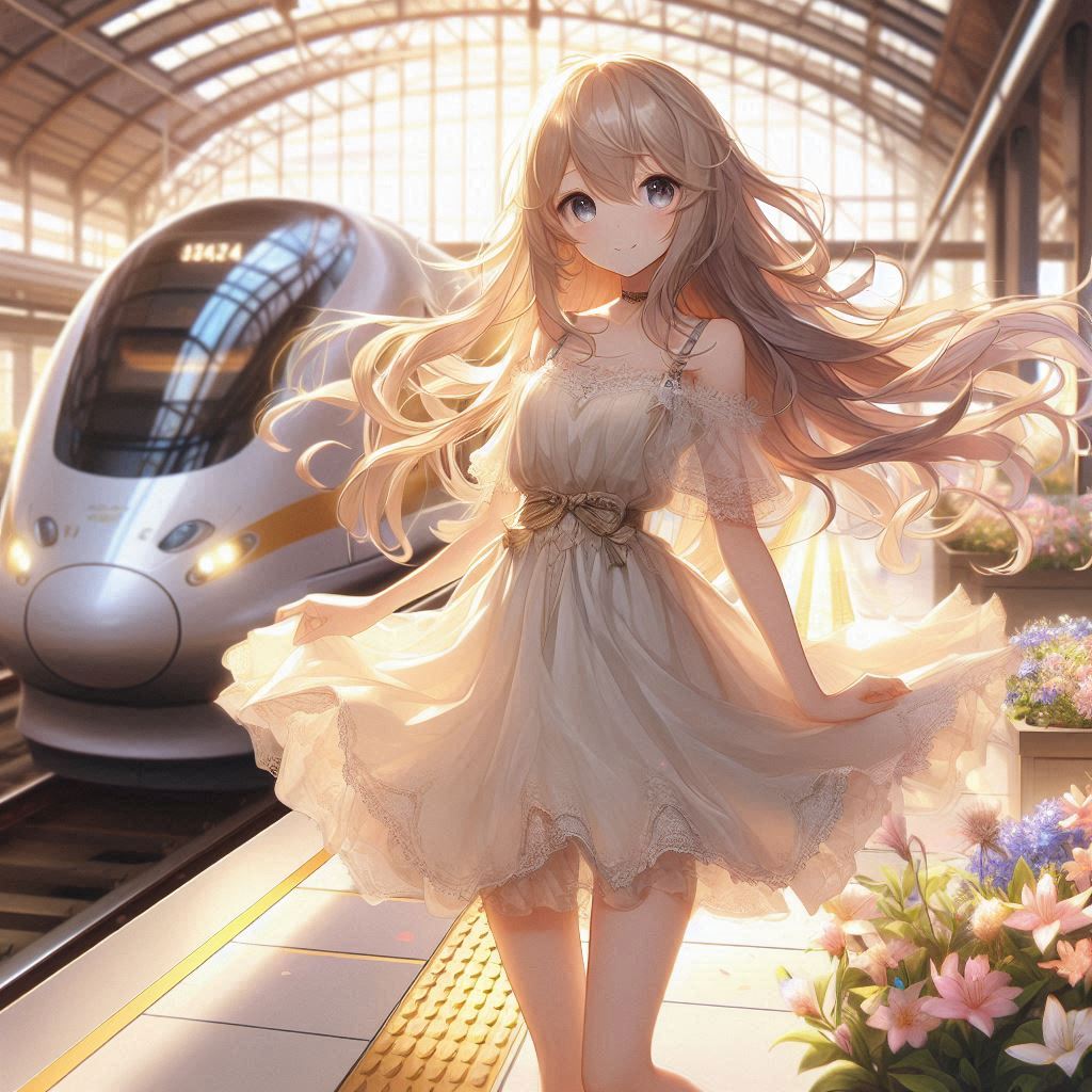 旅立ちの朝🚃 | の人気AIイラスト・グラビア