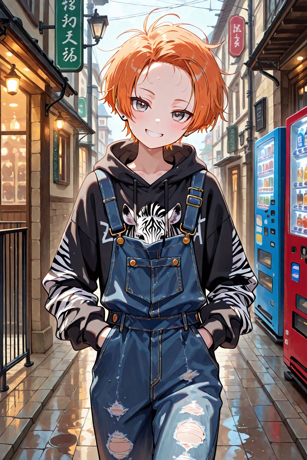 夕貴ちゃんのオーバーオール | の人気AIイラスト・グラビア