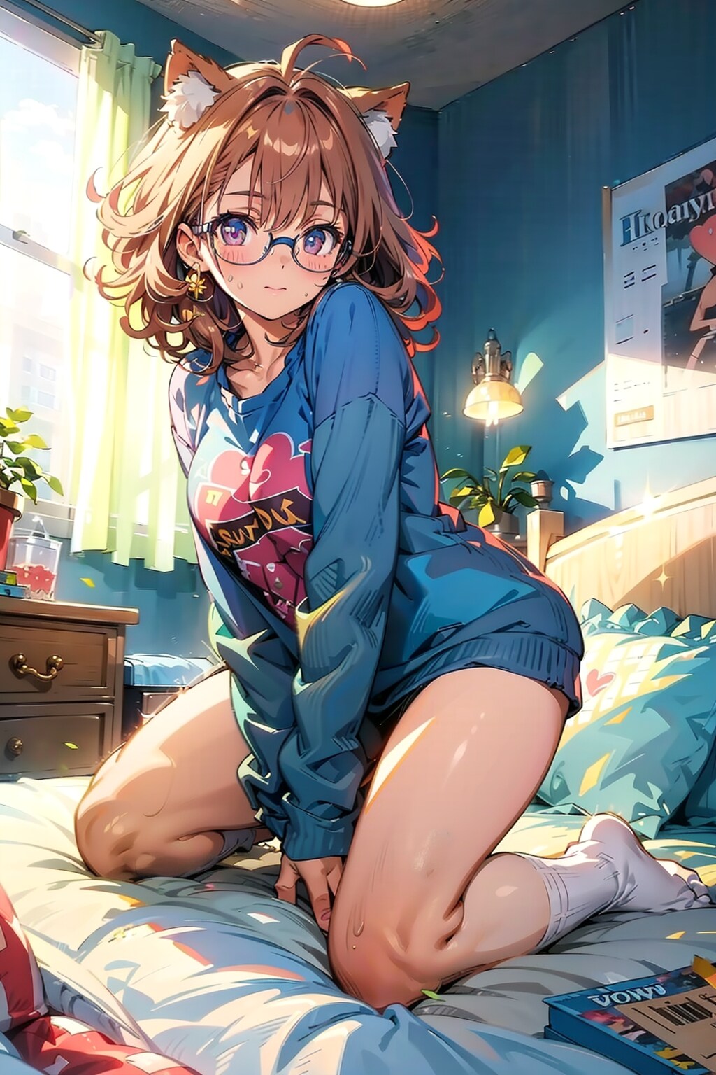 な、なにか、にゃ