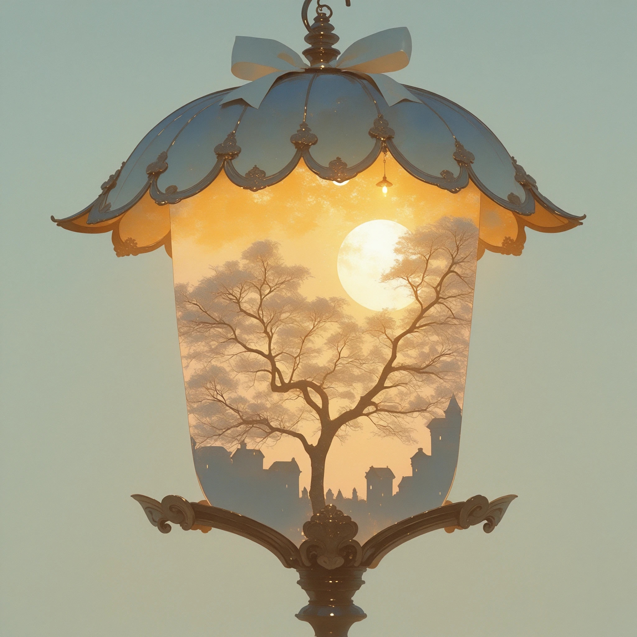 夕の街灯 | の人気AIイラスト・グラビア