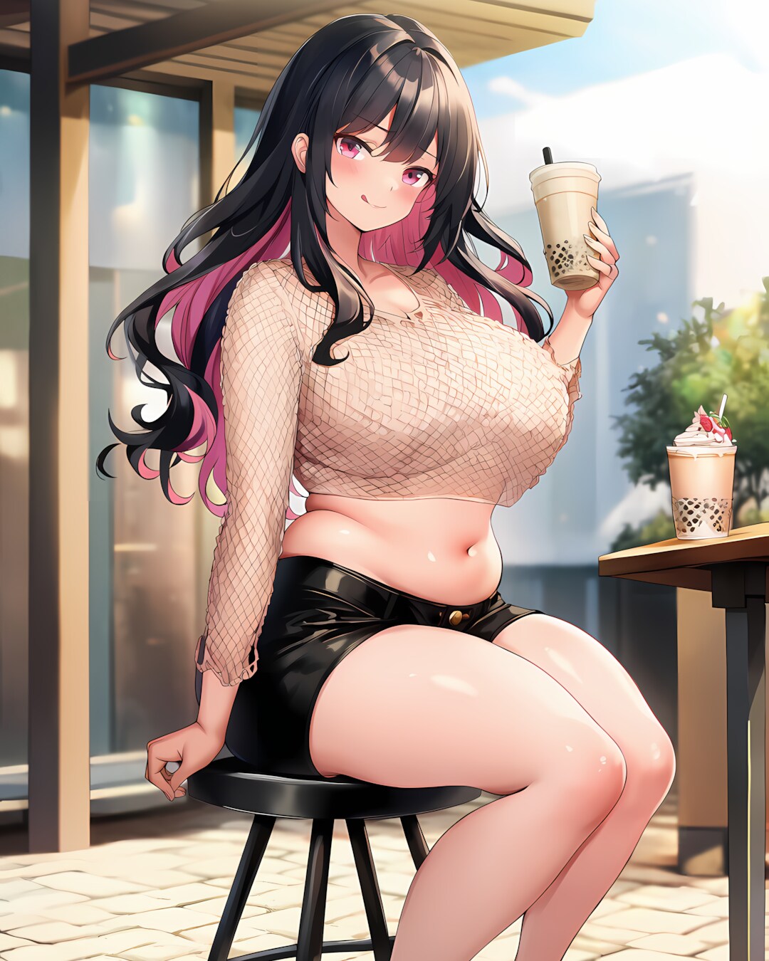 コットンの日🧋カフェでひと息リナちゃん