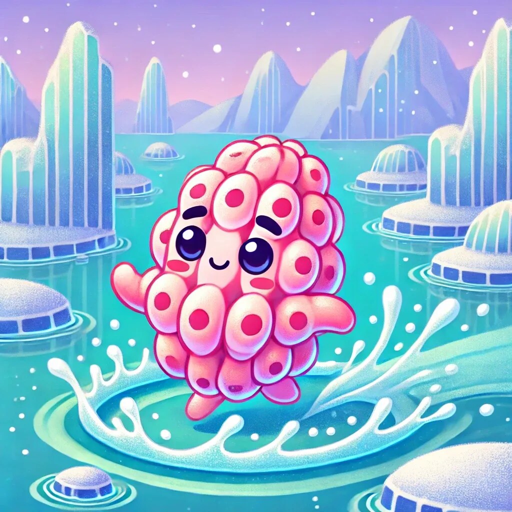 ももほうくんの寒中水泳