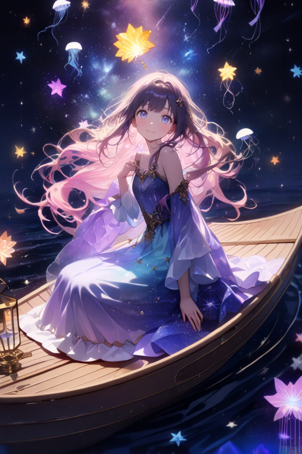 夜空の海に輝く夢