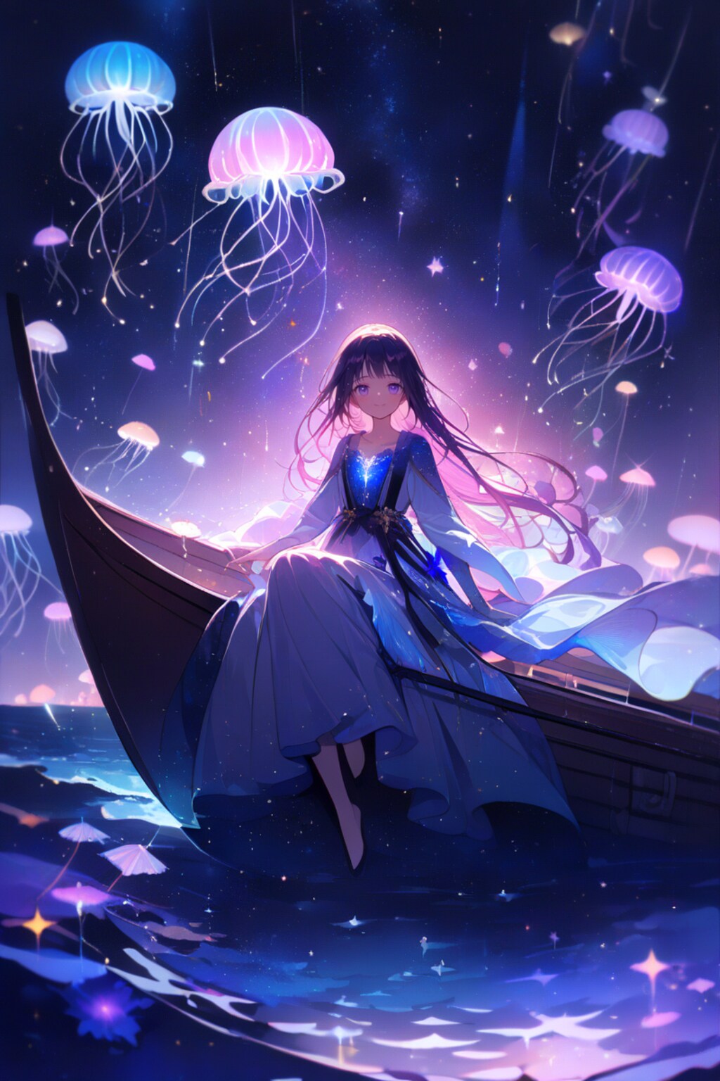 夜空の海に輝く夢