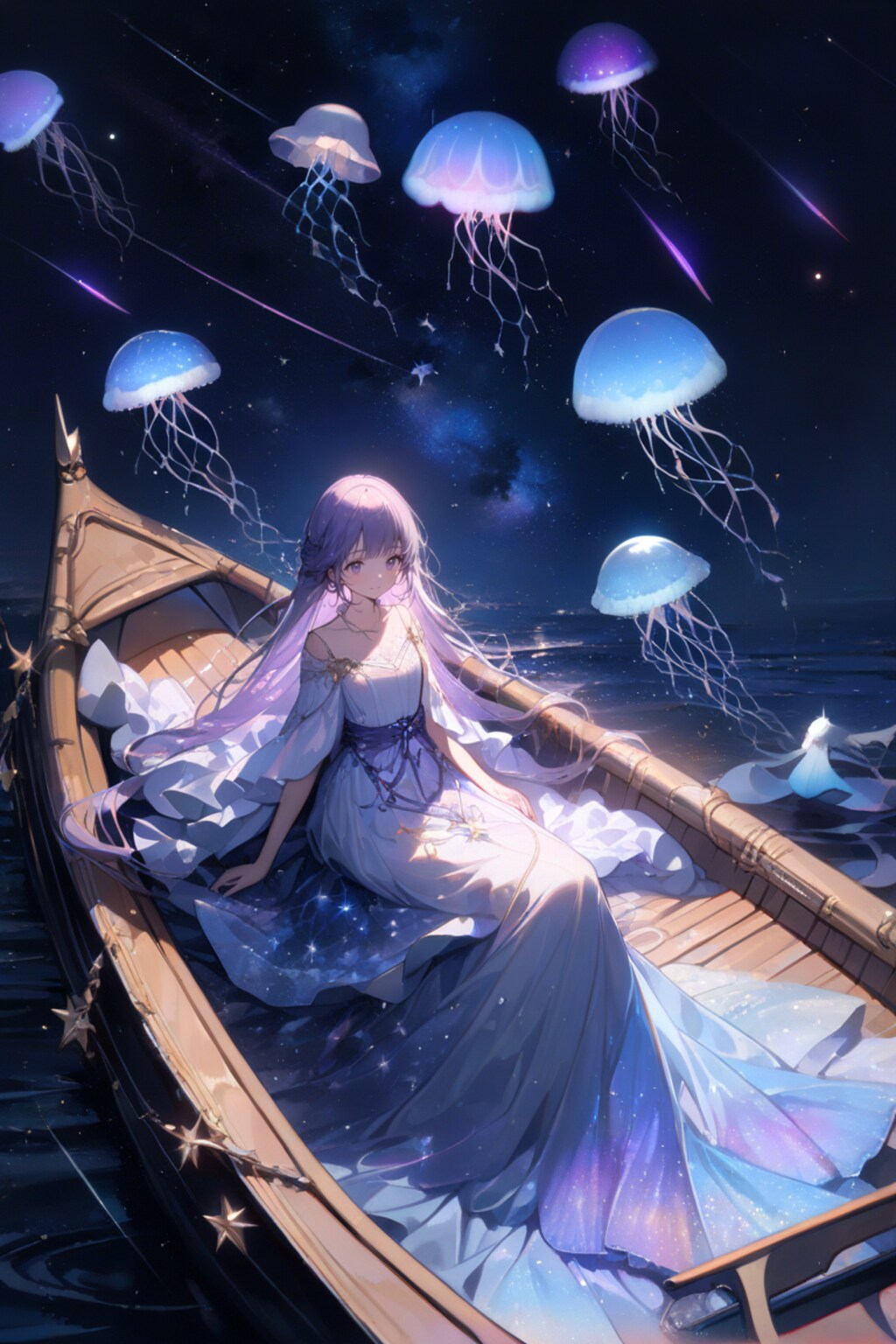 夜空の海に輝く夢