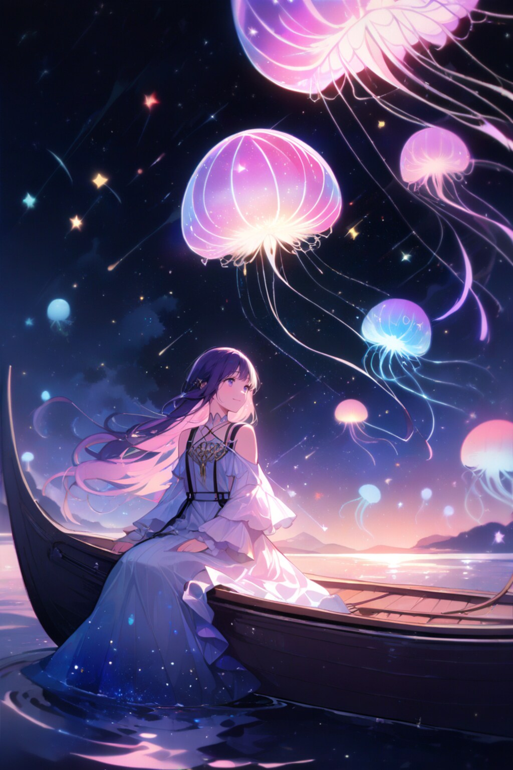 夜空の海に輝く夢