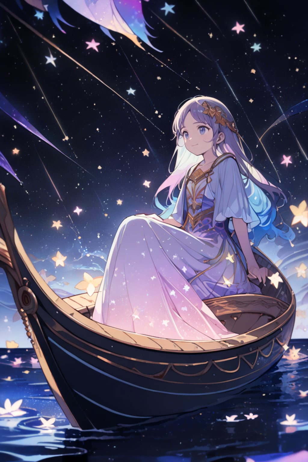 夜空の海に輝く夢