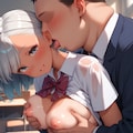 長乳首Cと校内H💕 2枚目