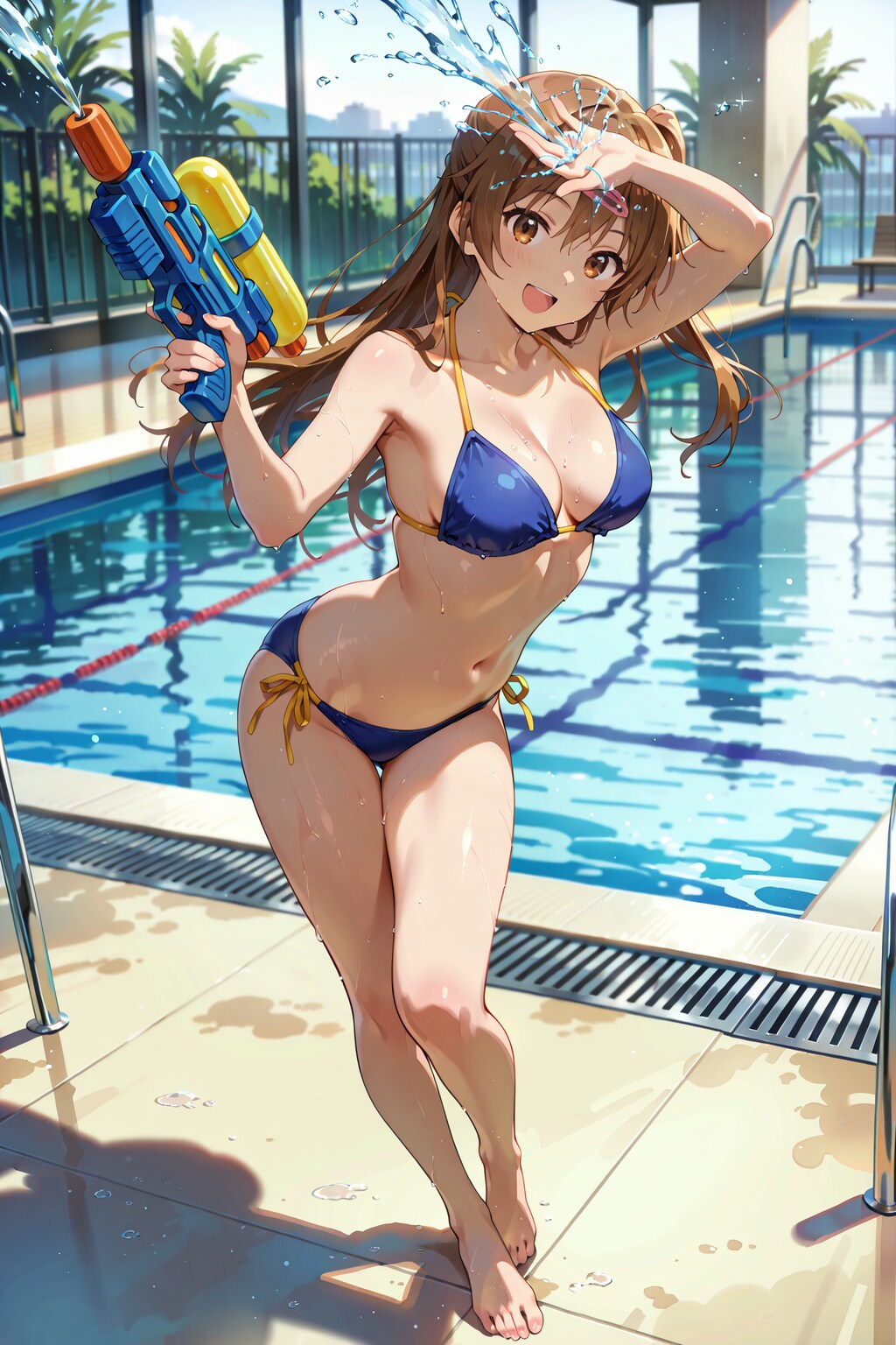 水鉄砲と言えばこの娘、丹生谷森夏ちゃん