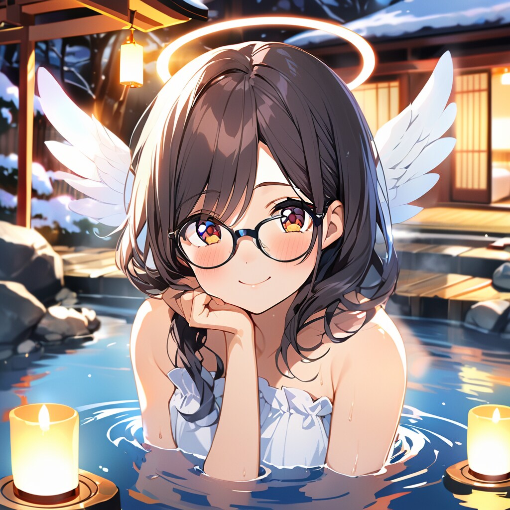 地味子天使さんと温泉
