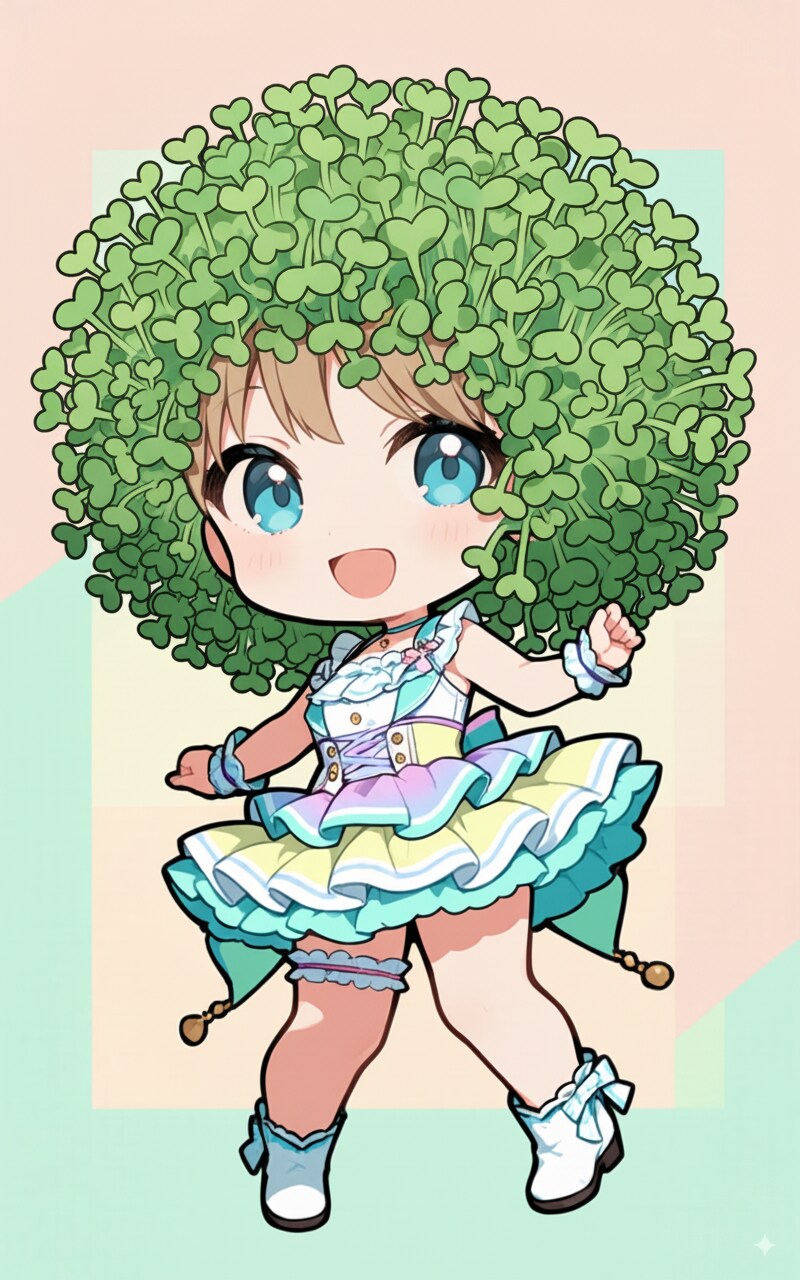 かいわれアフロ | の人気AIイラスト・グラビア