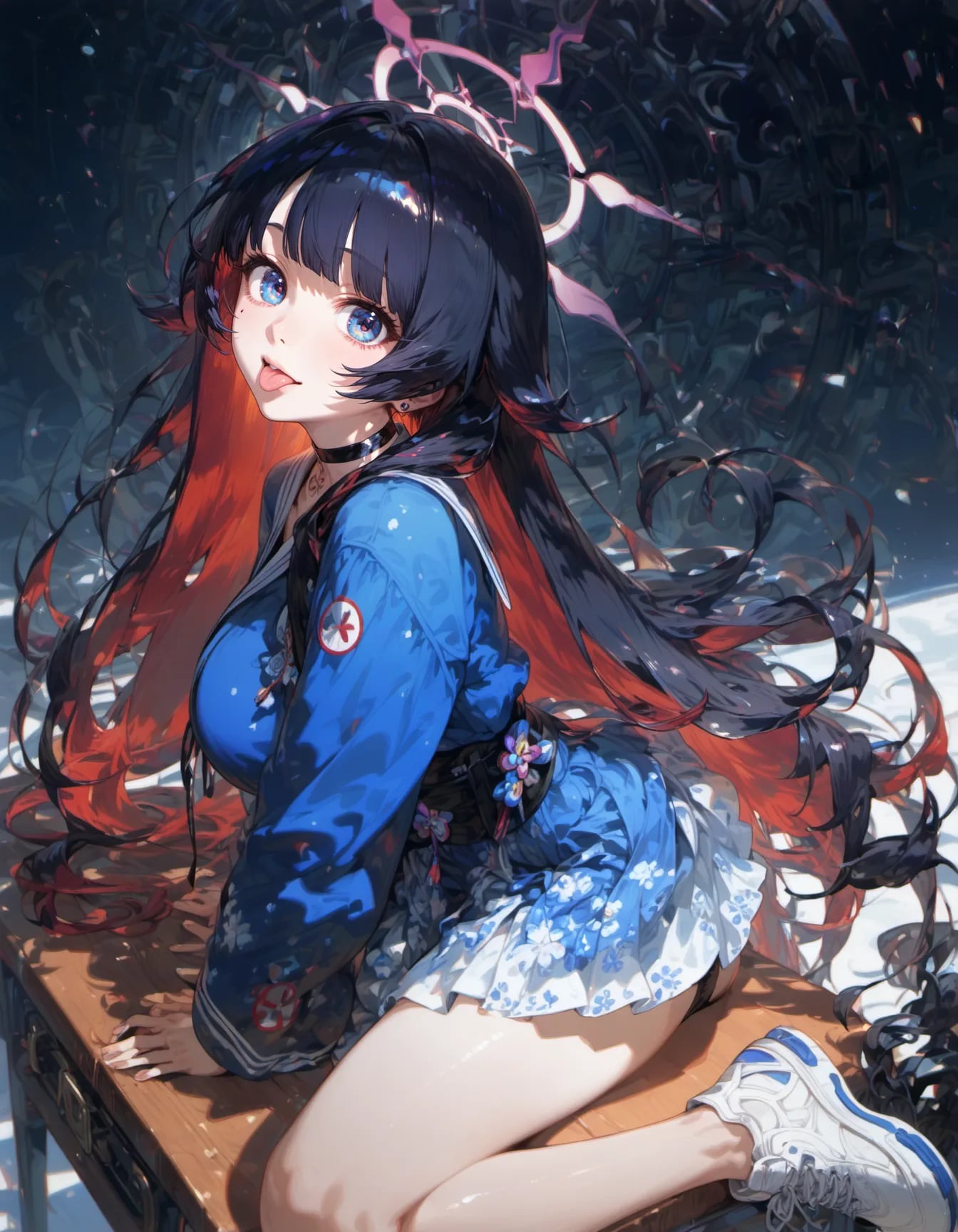 Blue Eclipse Smile