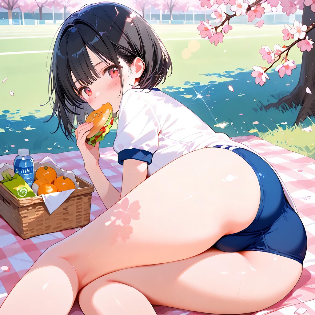 一緒に食べる？ ~ 黒髪ボブのブルマ娘33 ~