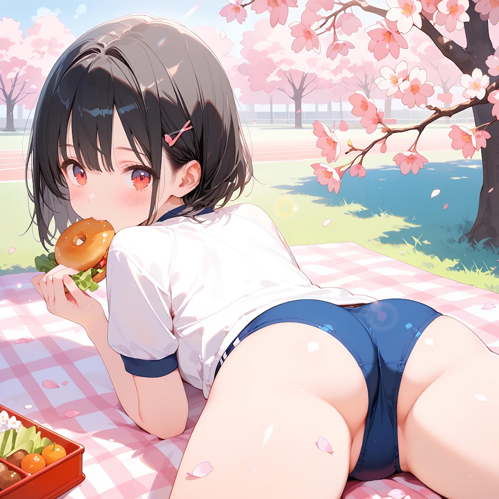一緒に食べる？ ~ 黒髪ボブのブルマ娘33 ~