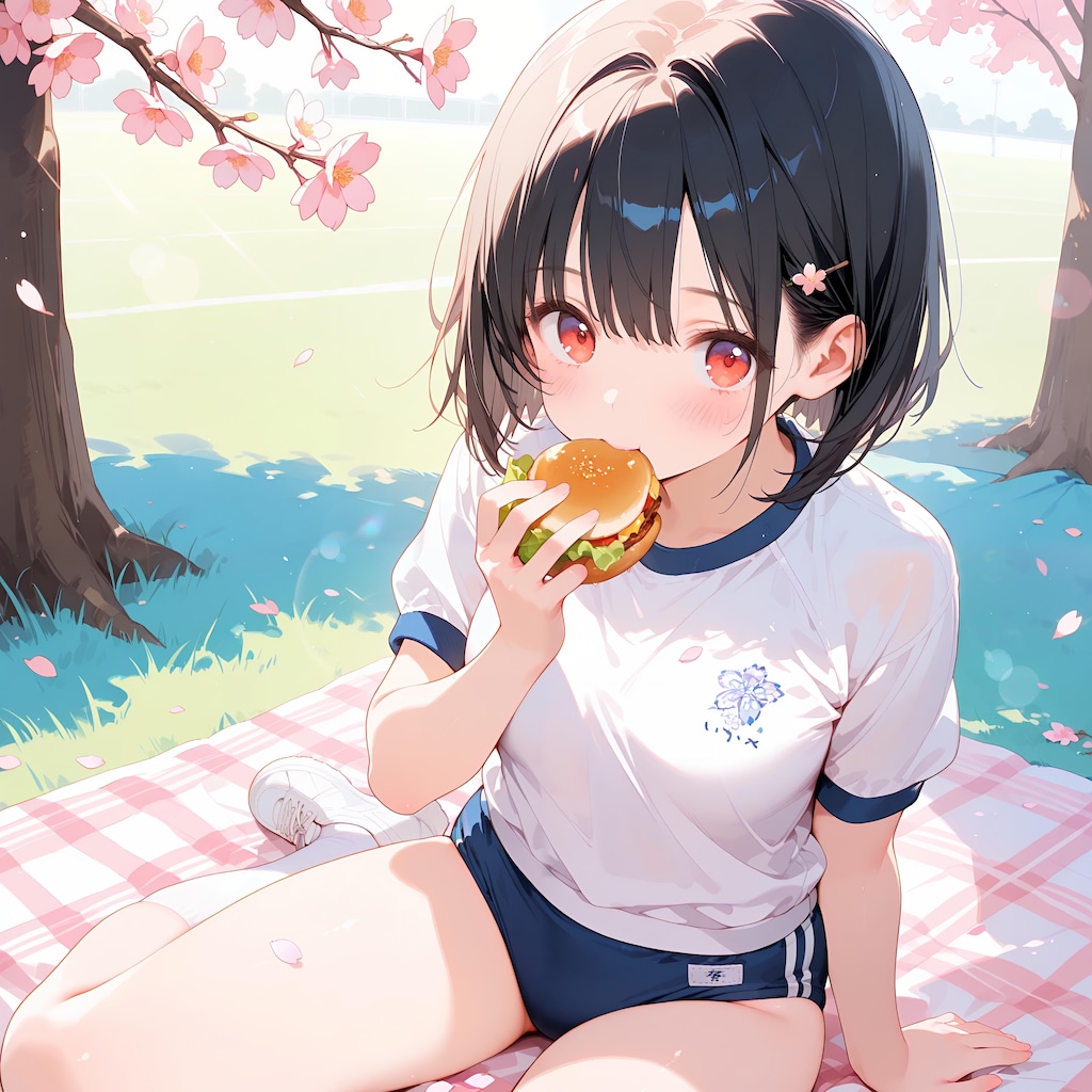一緒に食べる？ ~ 黒髪ボブのブルマ娘33 ~
