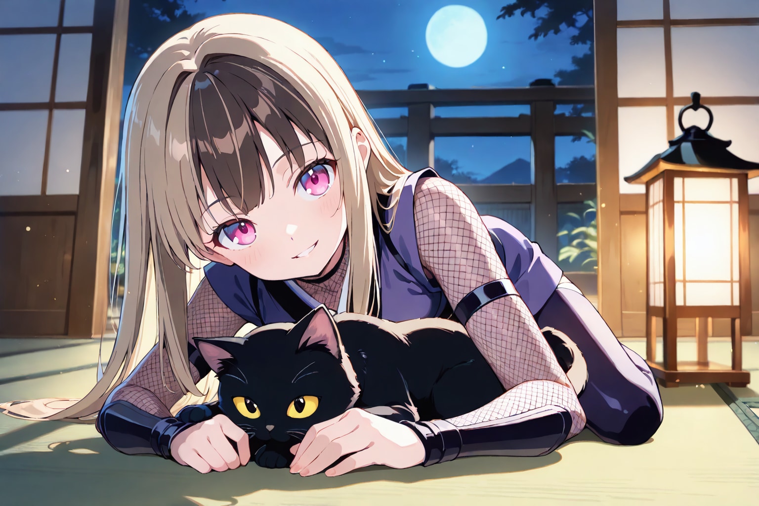 猫捕まえた