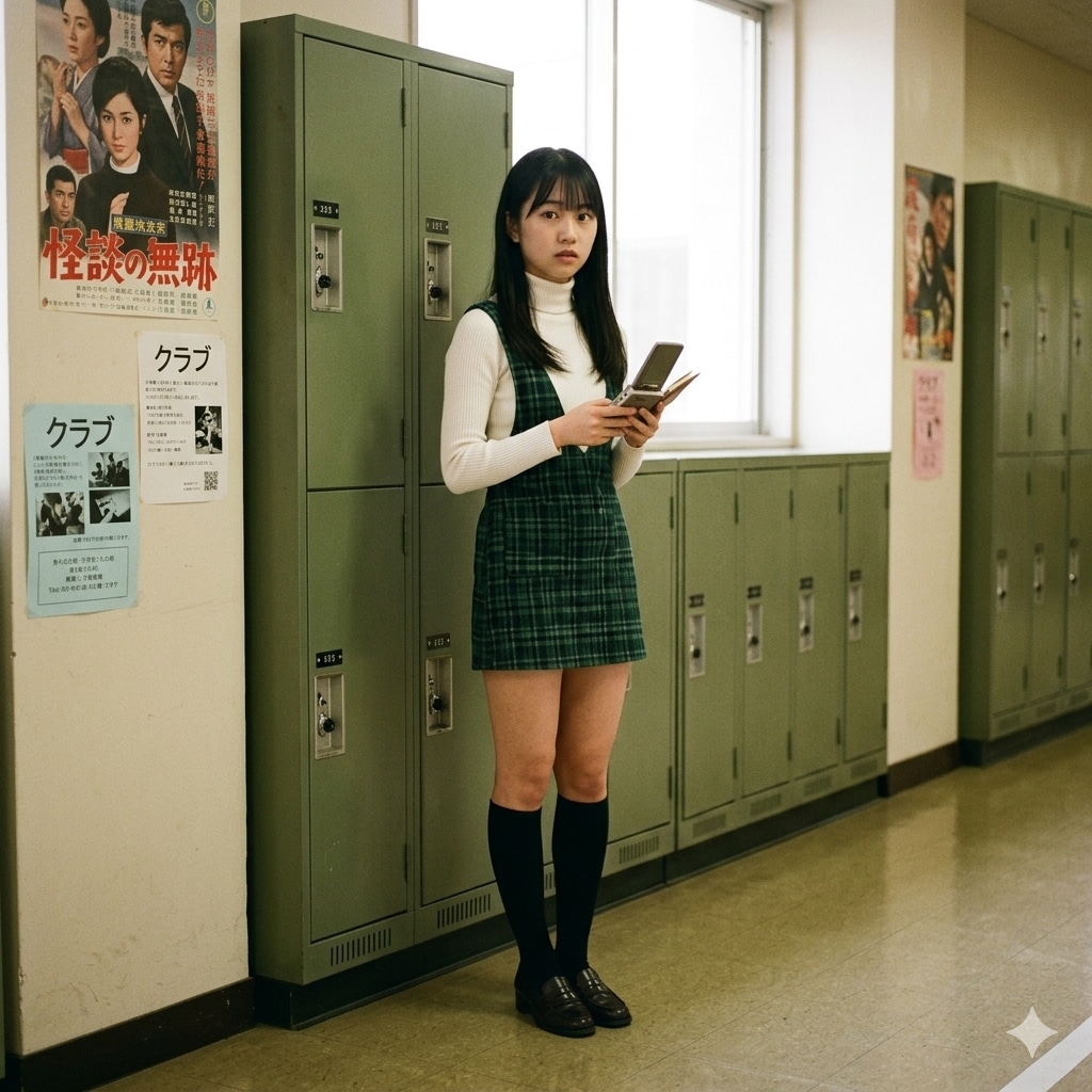 昭和レトロなミニスカ女子