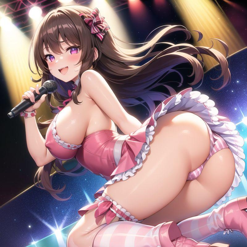 AI縞パン画像特集の作品 Hなアイドル②