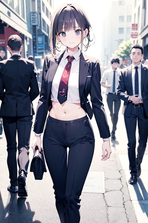 へそ出しOL