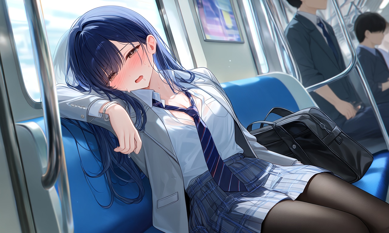 電車で何かに耐える⑪耐えた後