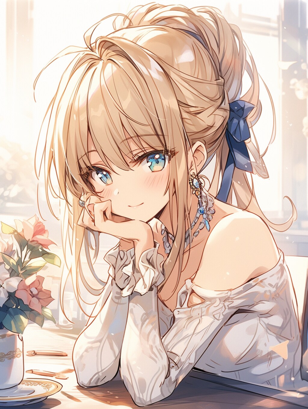 カフェにて at  the cafe