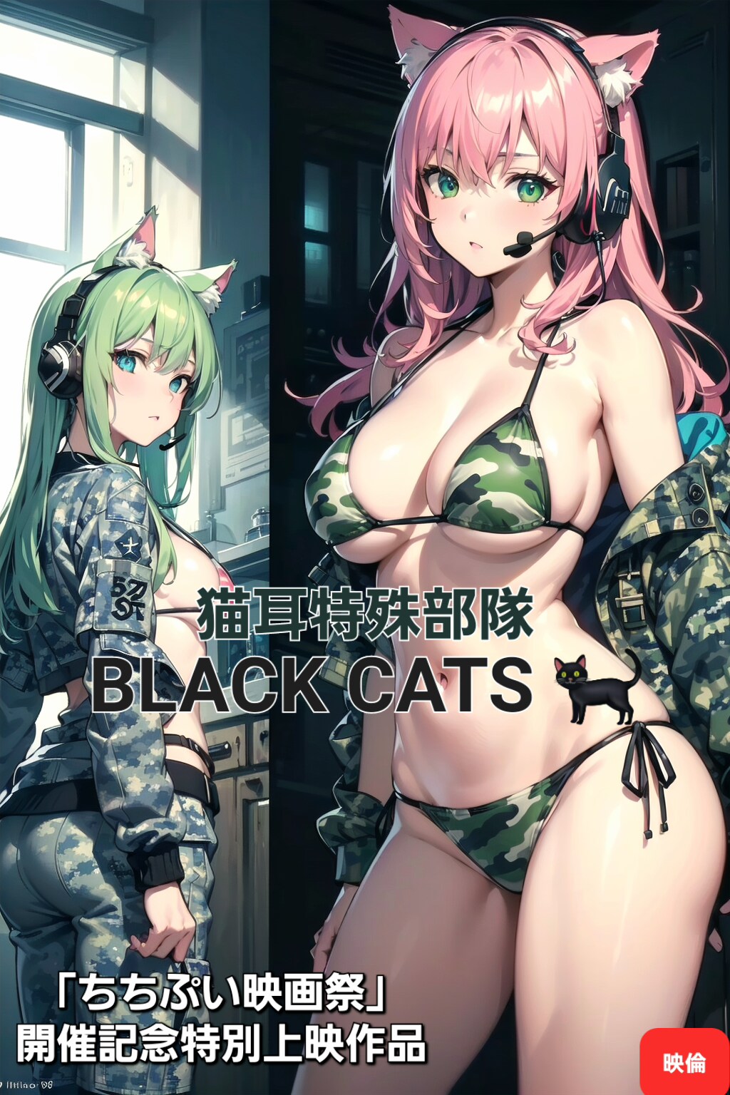 オリジナル映画「猫耳特殊部隊 BLACK CATS 🐈‍⬛」オープニング～第1章「潜入」