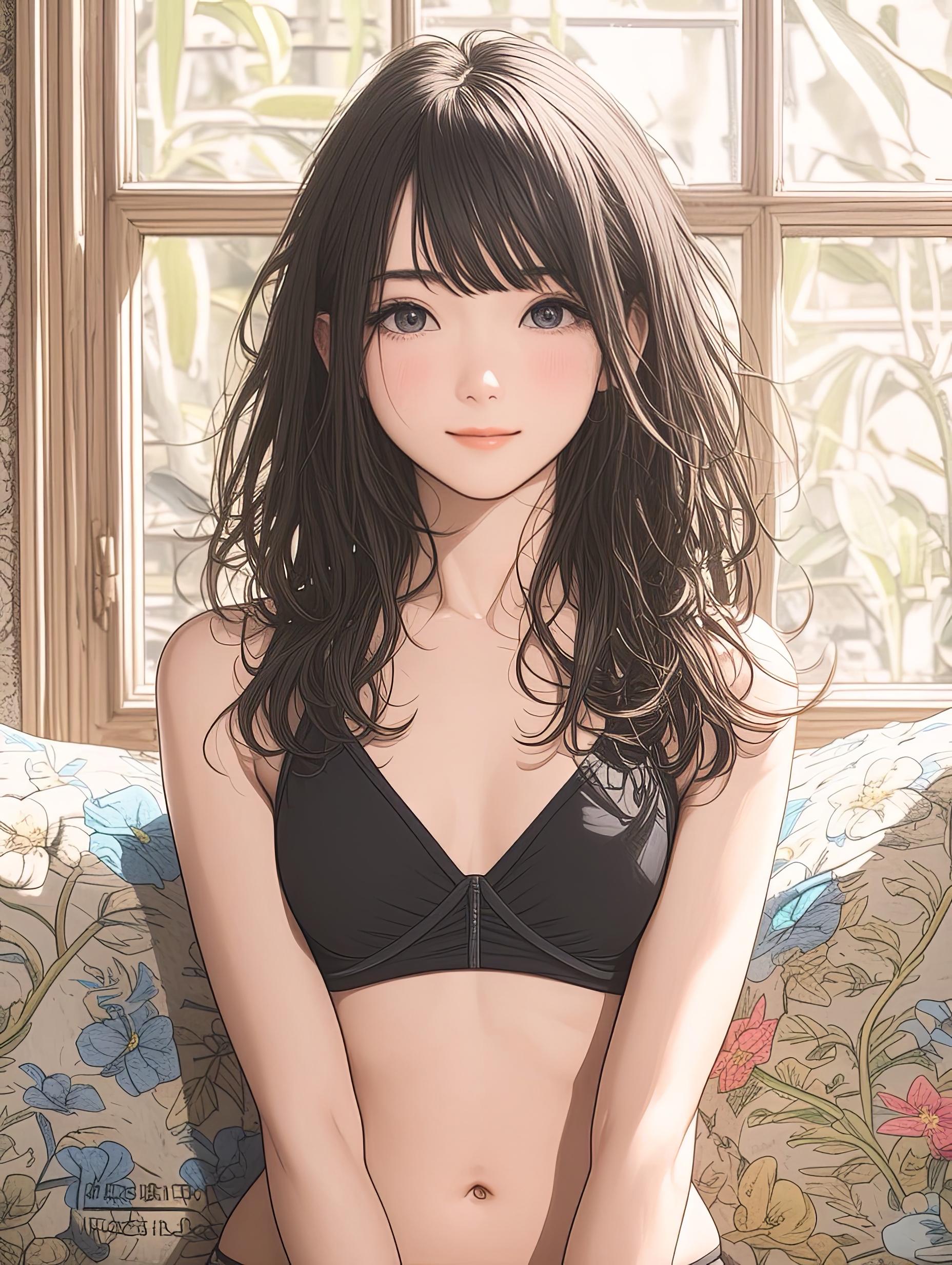 窓際の娘