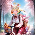 12枚）自転車で買い物をする天使さん 12枚目
