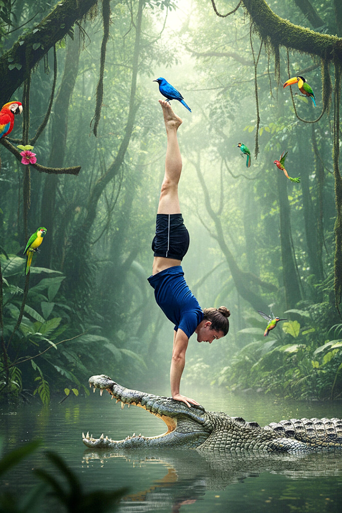 逆立ち・鳥・科学 | の人気AIイラスト・グラビア