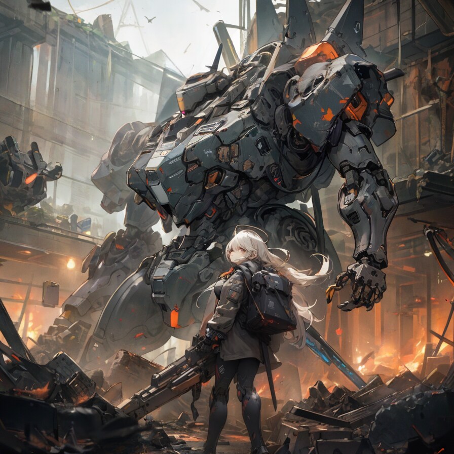 Girl and Robot1089